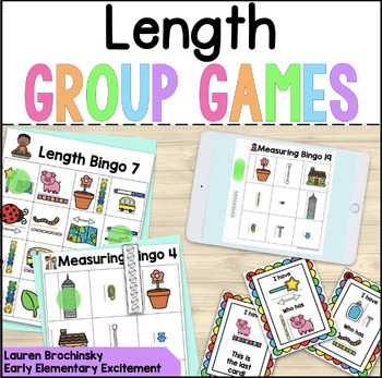 Preview of Measuring Length Games: Bingo & I Have Who Has
