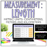 Measuring Length: Centimeters & Meters | Digital Resource 