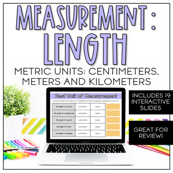 Measuring Length: Centimeters & Meters | Distance Learning | TpT