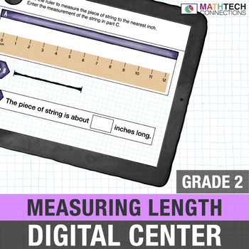 Preview of Measuring Length Distance Learning 2nd Grade Google Classroom Activities