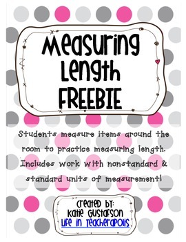 Preview of Measuring Length FREEBIE!