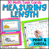 Measuring Length - Nonstandard Measurement Math Task Cards