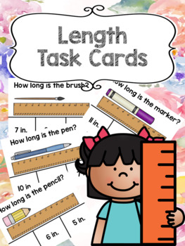 Preview of Measuring Length Task Cards