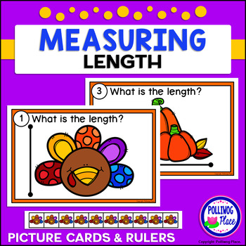 Preview of Measuring Length - Thanksgiving Measurement Cards