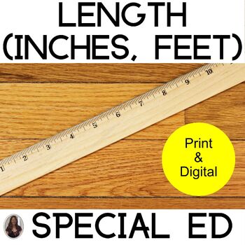 Preview of Units of Measurement Measuring in inches Special Education Measuring length