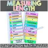 Measuring Length Using a Ruler Math Puzzles