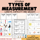 Measuring Length, Weight and Capacity Sort | Introduce Typ