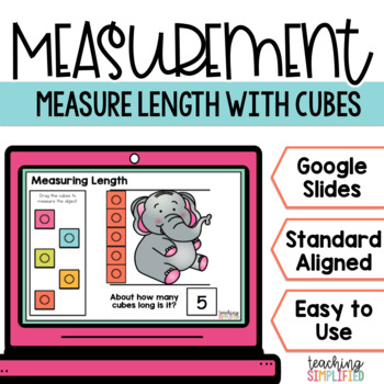 Cube Measuring Objects Worksheet by ATeachingBear