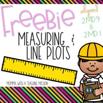 Preview of Measuring & Line Plot Freebie