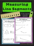 Measuring Line Segments {to the nearest inch and half inch}