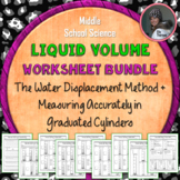 Measuring Liquid Volume in Graduated Cylinders Worksheet Bundle