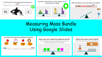 Preview of Measuring Mass Bundle - Google Slides