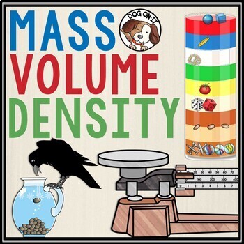 Preview of Relative Density Mass Volume Boom Cards Properties of Matter Sink & Float Task