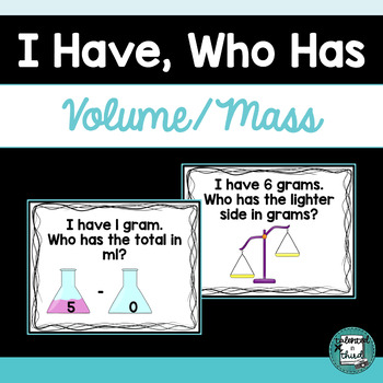 Preview of Measuring Mass and Volume Word Problems | 3.MD.2 | Volume and Mass Third Grade