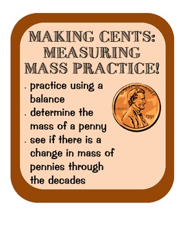 Preview of Measuring Mass of Pennies Practice, Scientific Method, analyzing data