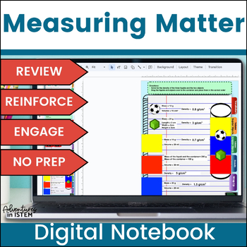 Preview of Measuring Matter Activity | Density | Digital Science Interactive Notebook