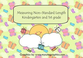 Preview of Measuring Non Standard Length Smart Board Lesson