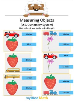 Preview of Measuring Objects US 2 - Match the picture - Gr 2/4