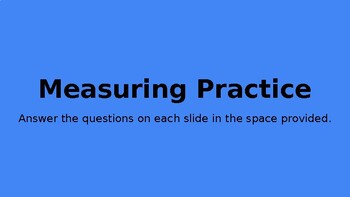 Preview of Measuring Practice - Tape Measure