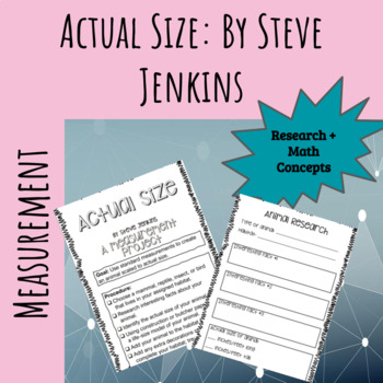 Preview of Measuring Project: Actual Size By Steve Jenkins