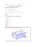 Measuring, Rounding & Calculating Volume