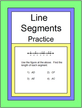 Preview of Line Segments - Measuring Segments Practice and RELAY RACE with 6 Exit Tickets