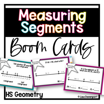 Preview of Measuring Segments Geometry Boom Cards