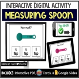 Measuring Spoons Digital Task Cards | Life Skills & Cookin