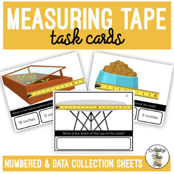 Preview of Measuring Tape Task Cards
