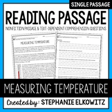 Measuring Temperature Reading Passage | Printable & Digital