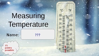 Preview of Measuring Temperature Slides Activity