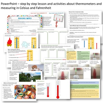 Download Measuring Temperature Thermometer Lesson CELSIUS & FAHRENHEIT by TeachEzy