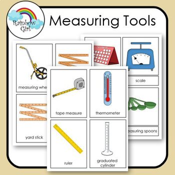 measuring tools cards measurement math measure grade mathematics ruler students activities scale tape sticks vocabulary there use area subject spoons