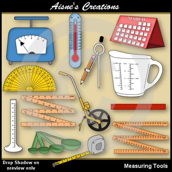 Measuring Tools Clipart Pack by Aisne's Creations | TpT