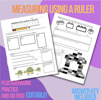 Preview of Measuring Using A Ruler Practice