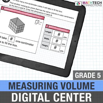 Preview of Measuring Volume 5th Grade Math Google Test Prep Review 5.MD.3 | 5.MD.4