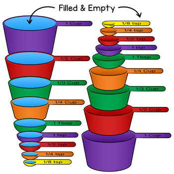 Measuring Cup Clip Art  Measuring Volume by Digital Classroom Clipart