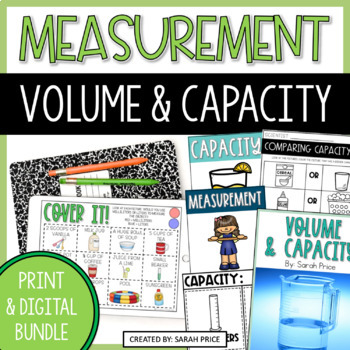 Preview of Measuring Volume and Capacity Worksheets and Digital Activities Bundle