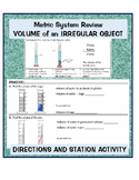 Measuring Volume of Irregular Shaped Objects: Lesson and S