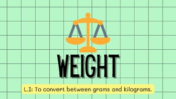 Preview of Measuring Weight - Converting between Grams and Kilograms