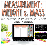 Measuring Weight/Mass in Ounces & Pounds | Digital Resourc