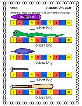 Measuring with Cubes Activity - Have Fun Teaching