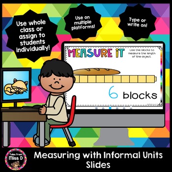 Preview of Measuring Length With Informal/Nonstandard Units - Distance Learning