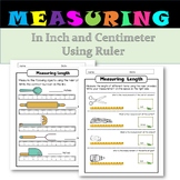 Measuring With Ruler in Inch Centimeter Length Height Grad