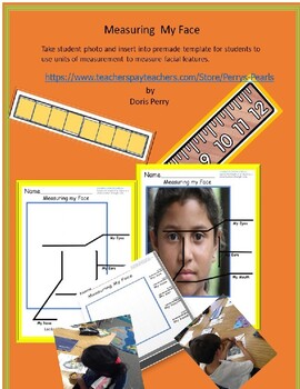 Preview of Measuring Your Face using  Place Value Cubes