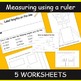 measuring activities using a ruler to measure lines and shapes tpt