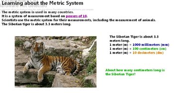 Preview of Measuring and Converting Metric Units of Length