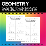 Measuring and Estimating Angles - Geometry Worksheets - Su