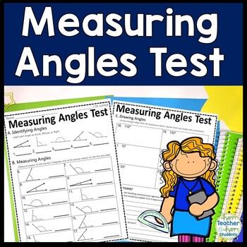 Measuring and Identifying Angles Bundle | 2 Tests and 1 Scavenger Hunt