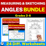 Measuring and Sketching/Drawing Angles with a Protractor W